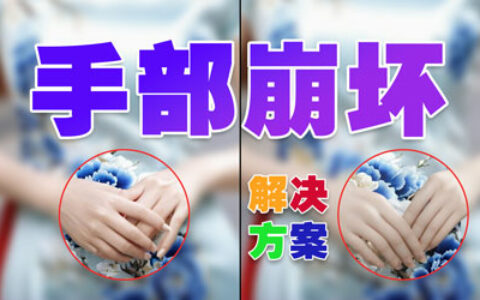 stable diffusion如何在最大程度地保持原姿势的基础上解决手部崩坏的问题|手部修复hands fix