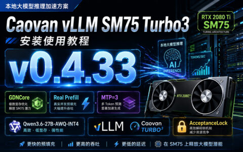 caovan-vLLM SM75 Turbo3 v0.4.22 升级到 v0.4.33