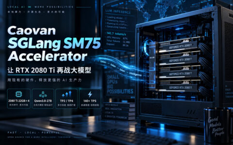 2080Ti 22G x 2突破140+ TPS | Caovan SGLang SM75 Accelerator 实测 Qwen3.8-27B