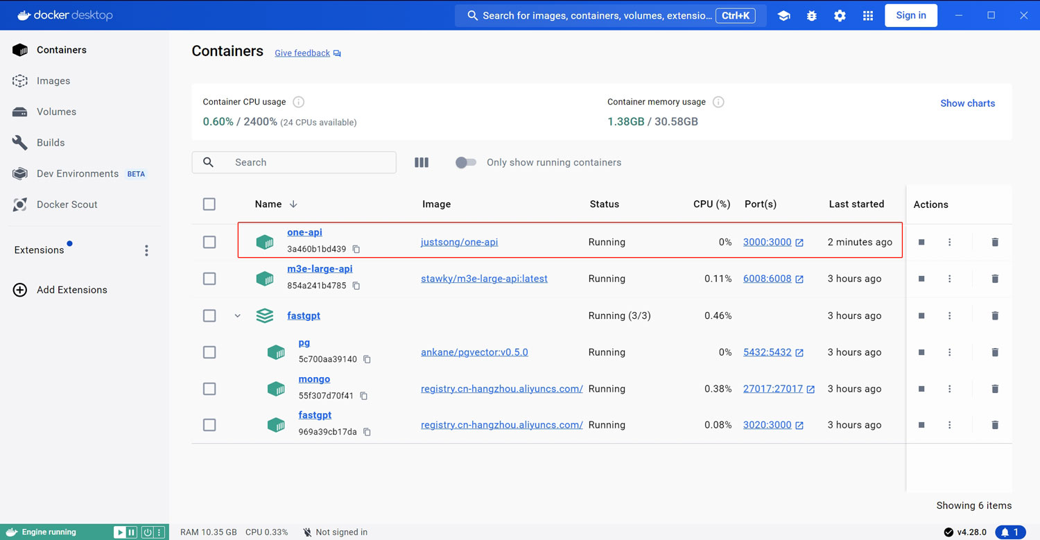 Windows+WSL+Docker Desktop+FastGPT+m3e+oneapi+ChatGLM3部署本地AI知识库