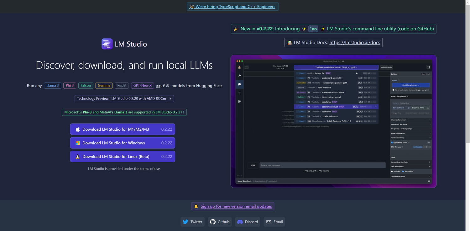 通过LM Studio运行本地的LLM大语言模型